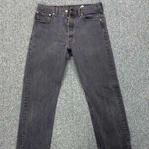 Levi 501 Button Fly Straight Leg 34X32 Men's Jeans